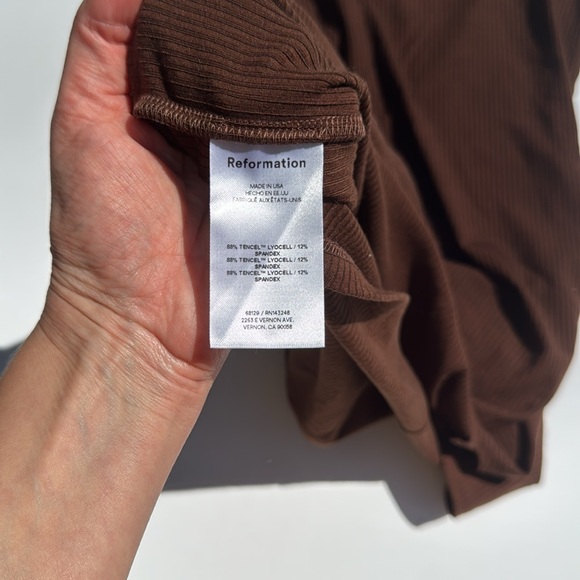 Reformation Skylar Mock Neck Rib Minidress - Picture 4 of 5